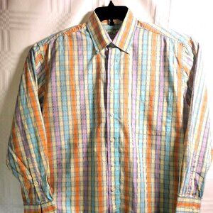 Alan Flusser Men's Checkered Print Button-Down Shirt